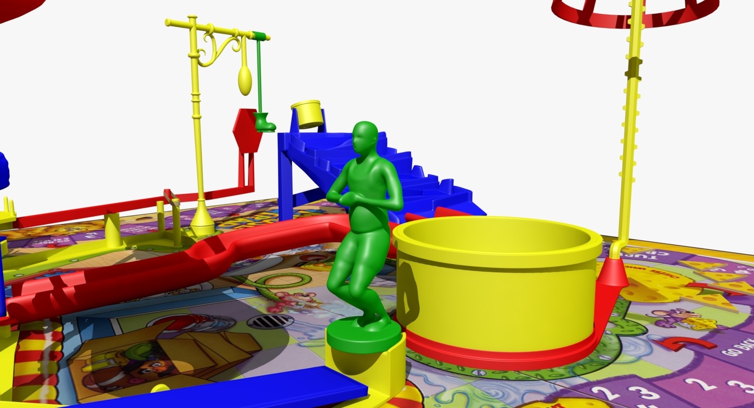 Mouse Trap Game - 3D Model by dcbittorf