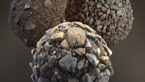 Rock and stones combo pack (3 x SBS file incl 4K Textures)