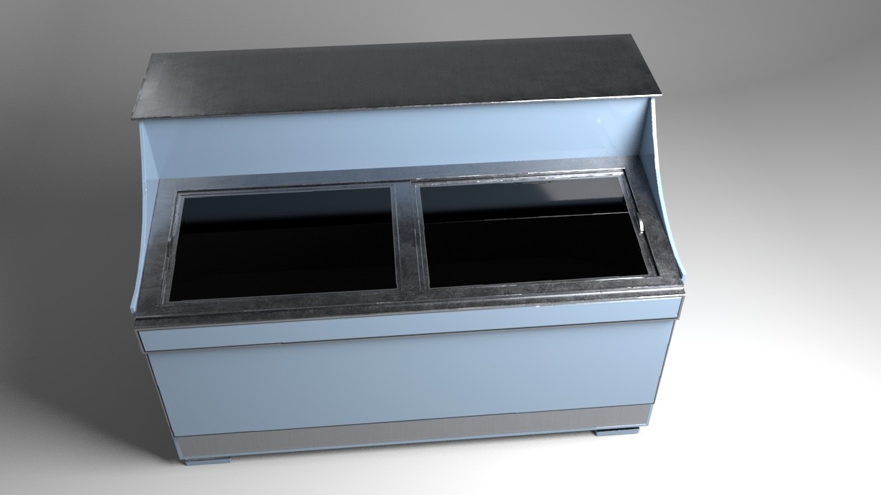 ArtStation Modern Chest Freezer Game Assets