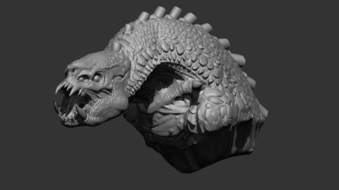 Dragon bust, 3d printing.