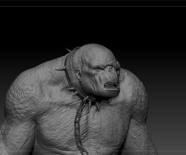 Artstation - Cave Troll - The Lord Of The Rings 