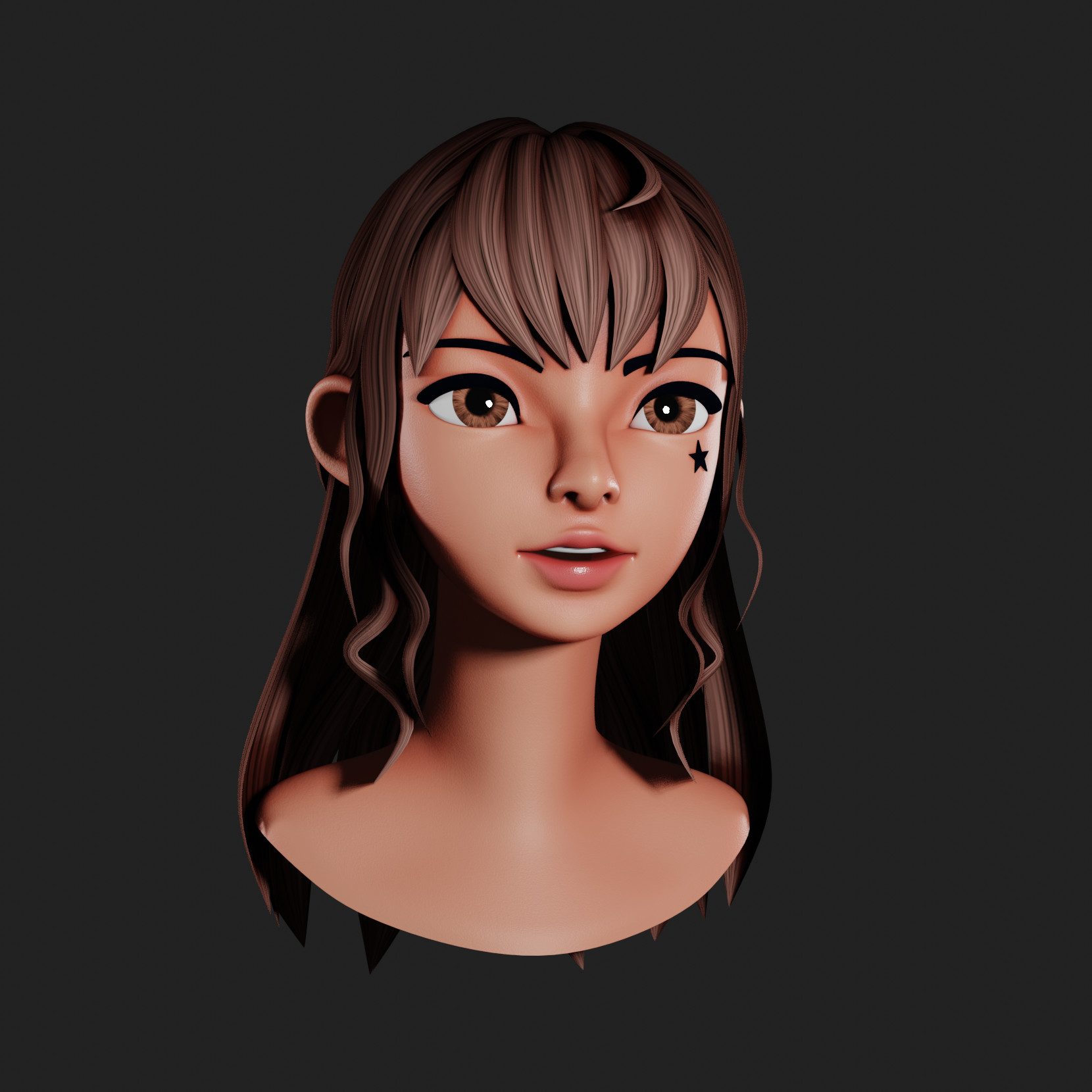 Stylized 3d model