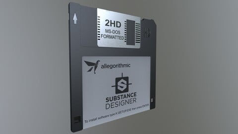 Fully Procedural Floppy Disk Substance (Free)