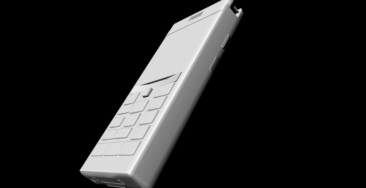 ArtStation Keypad Mobile Phone untextured Resources