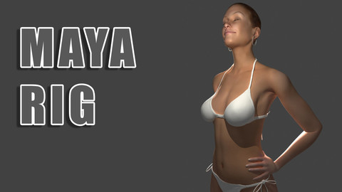 Maya Female Rigged Character