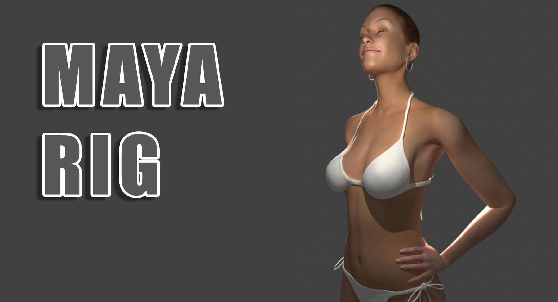 rigged character for maya