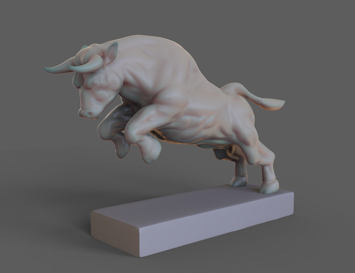 passe Nedgang vedvarende ressource ArtStation - Angry bull 3D print model | Resources