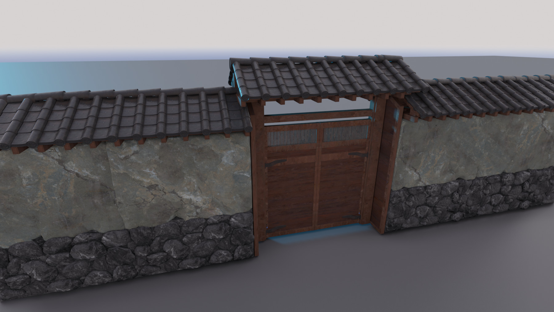 ArtStation Japanese Walls & Rooftiles 3D Kit & Tutorial Resources