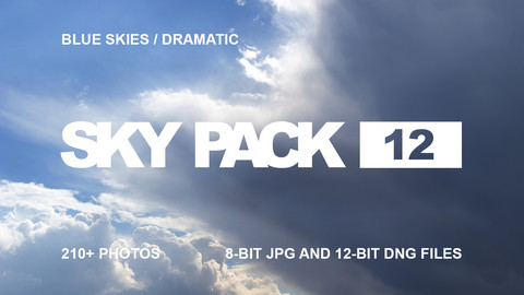 Sky Pack 12 / Dramatic Blue Skies / Clouds reference pack