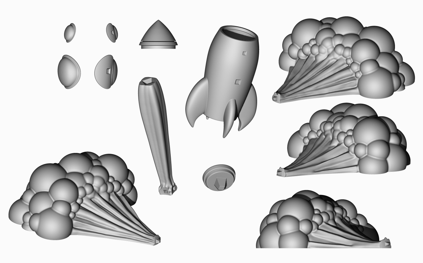 Artstation Rocket 3d Printing Resources Artstation Rocket 3d Printing Resources
