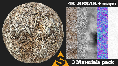 Large Sawdust Material Pack