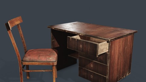 teacher's chair and table