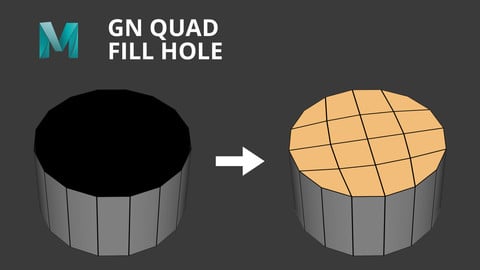 [Maya] GN Quad Fill Hole