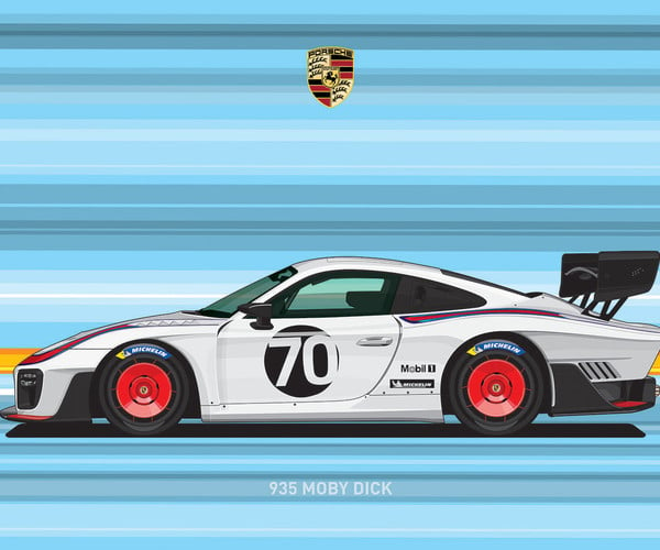 ArtStation - PORSCHE 935/Digital File Vector | Artworks