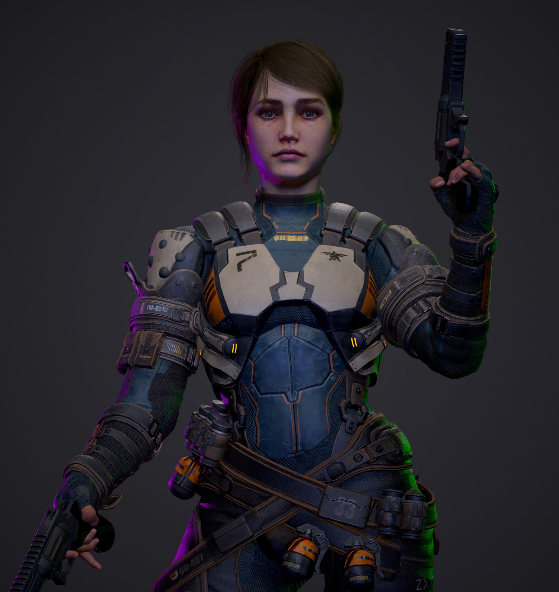 ArtStation - Female Mercenary Real Time | Resources