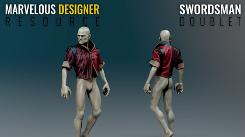 Swordsmans Doublet - Marvelous Designer Resource