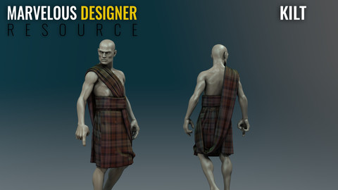 Kilt - Marvelous Designer Resource