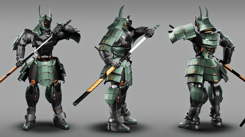 Samurai Robot RTS02 / Character model
