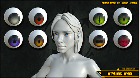 Stylized Eyes - Brush and Substance