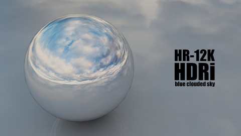 SKYDOME HDR 360° PANORAMA - blue clouded sky