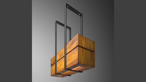 Wooden light small