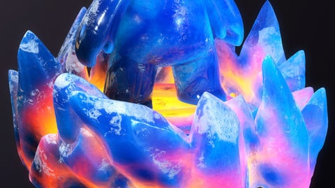 Stylized_ice_substance_material