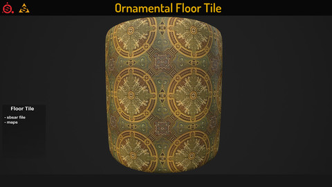 Ornamental Floor Tile