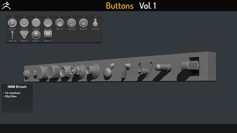 Buttons IMM Brush Vol.1