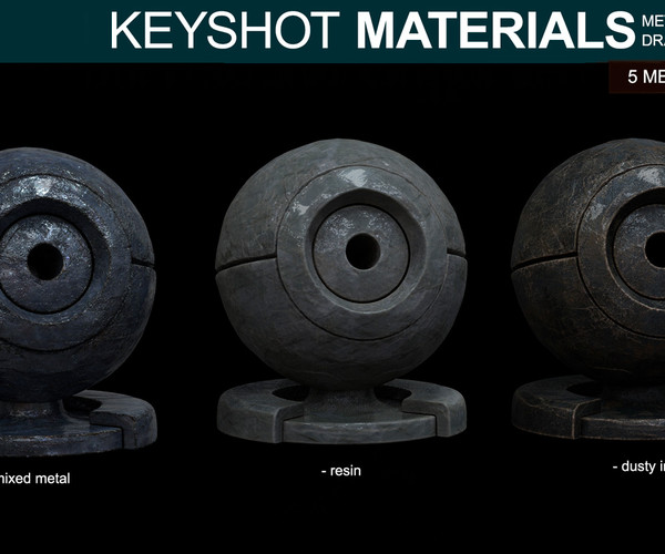 Artstation Metal Materials For Keyshot Part 3 Resources