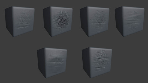 ZBRUSH 6 Realistic Wooden Pattern Displacement Alpha Map Brushes / Volume Set.2