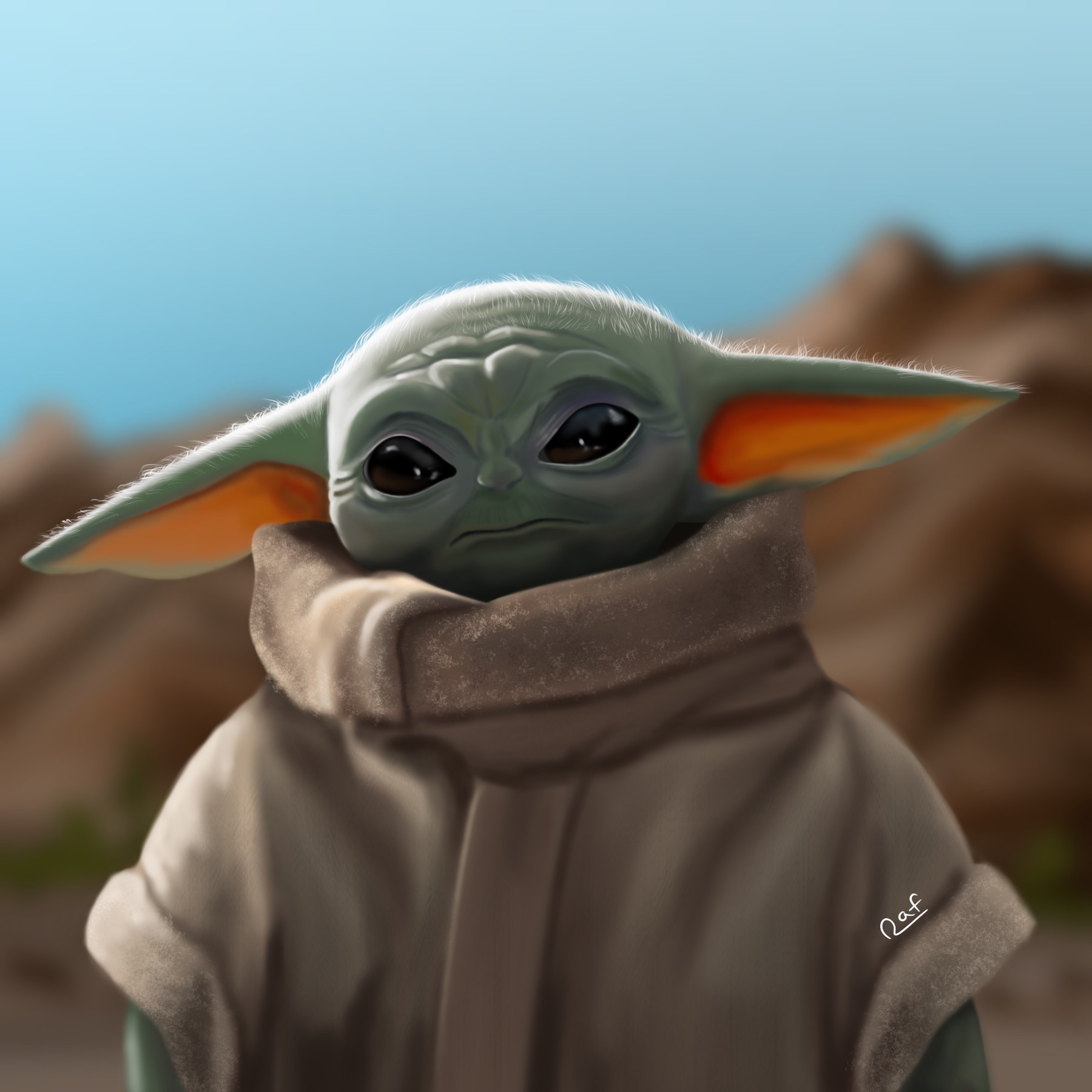 ArtStation - Baby Yoda