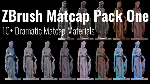 Zbrush Matcap Materials Pack One