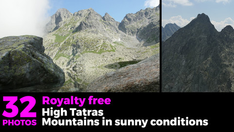 Mountains in sunny conditions