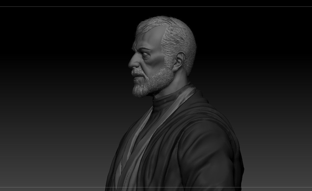 ArtStation - Alec Guinness - Obi Wan Kenobi - Star Wars | Resources