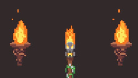 Pixel Torch & Skull Torch