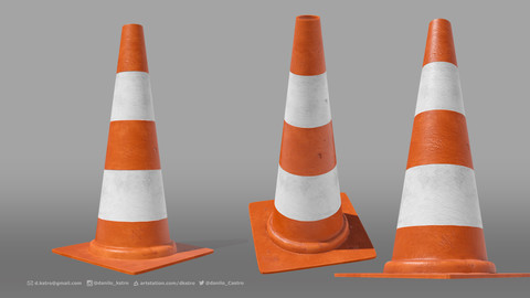 Traffic Cone / 4k Texture