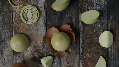 White Onion low-poly scene