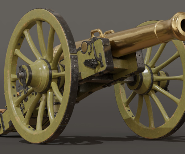 ArtStation - French Napoleonic Cannon | Game Assets