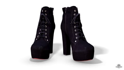 High Heels Female Boots - 3D Photoscanned PBR