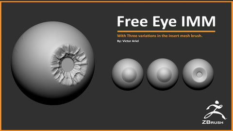 Free Eye IMM (Insert Multi Mesh ) for zbrush.