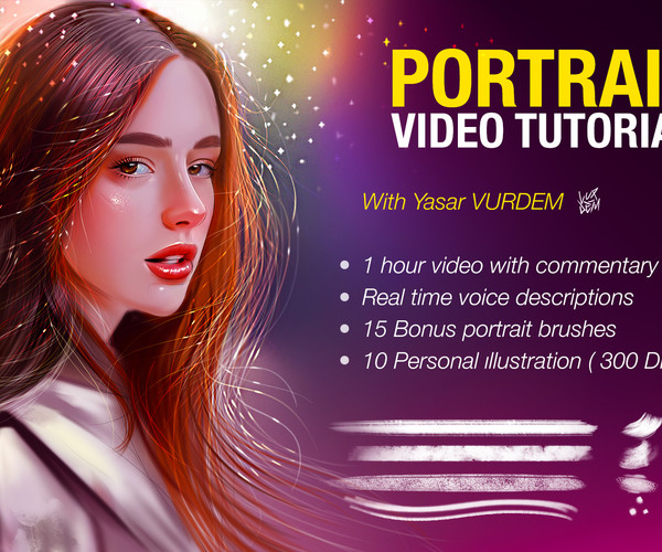 ArtStation - Portrait Painting In Photoshop - Video Tutorial | Tutorials