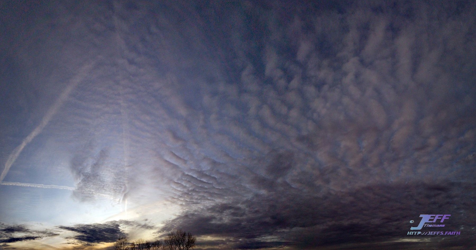 Cold Twilight Cloudscape