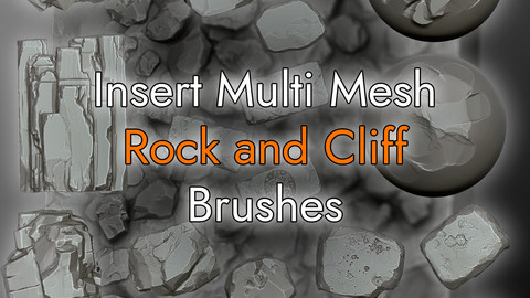 Zbrush Insert MultiMesh Rock and Cliff Brushes