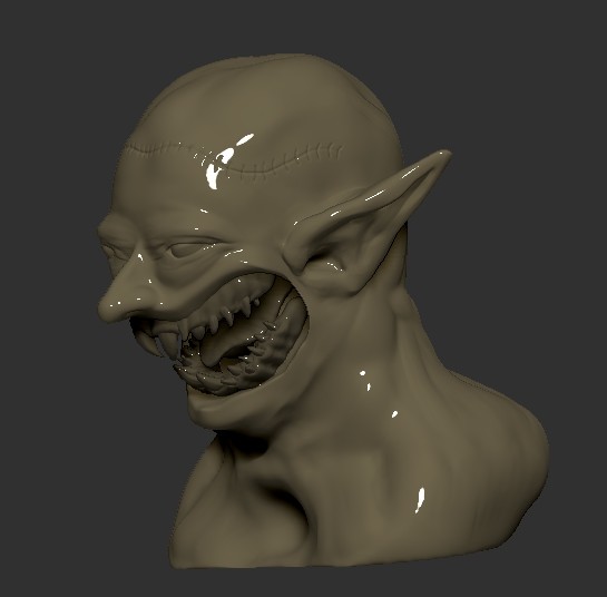 💀 Scary Grin Face (3D) 💀