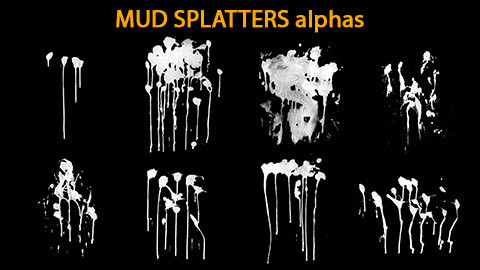 Mud Splatters Alphas