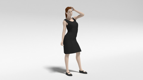 Cartoon Fashion Woman