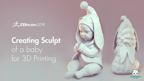 Создание модели ребенка для 3Д печати в zbrush