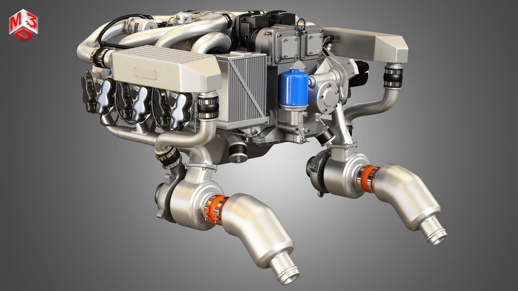 ArtStation - Continental IO 550 Engine 3D Model | Resources