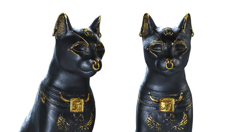 Gayer-Anderson Сat / Sculpture / 3D model