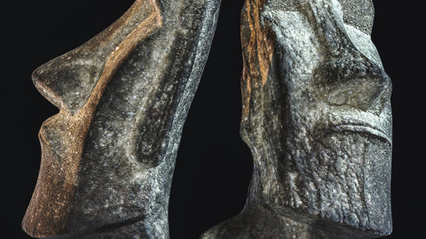 Moai / Sculpture / 3D model